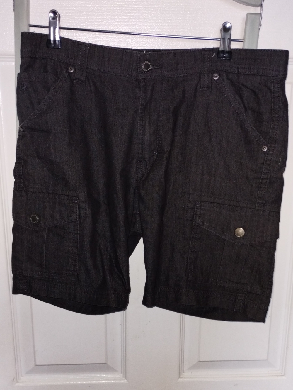 Enrique Men's Cargo Shorts - Black Size 31